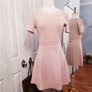Blush Pink/ Peach Wool Dress S